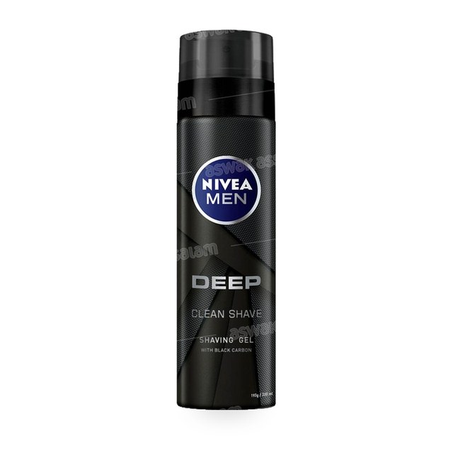 GEL A RASER AU CHARBON NOIR DEEP 200ML NIVEA MEN