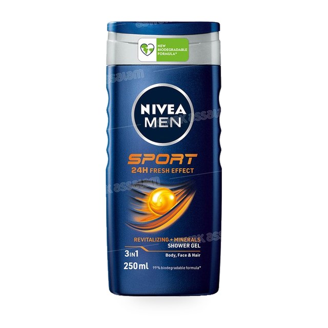 GEL DOUCHE 3 EN 1 SPORT 24H FRESH EFFECT 250ML NIVEA MEN