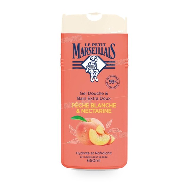 GEL DOUCHE PECHE BLANCHE ET NECTARINE 650ML LE PETIT MARSEILLAIS