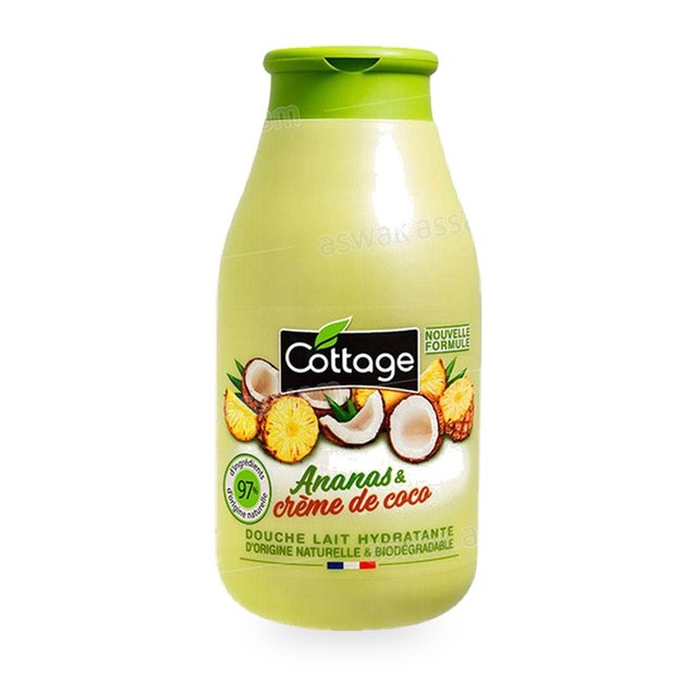 DOUCHE LAIT HYDRATANTE ANANAS & CREME DE COCO 250ML COTTAGE