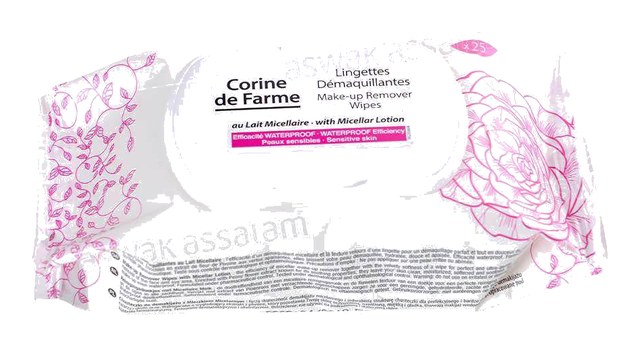 LINGETTES DEMAQUILLANTES 25 UNITES CORINE DE FARME
