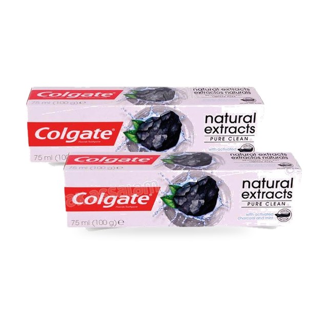 LOT DE 2 DENTIFRICES AU CHARBON 75ML COLGATE