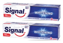 LOT DE 2 DENTIFRICES BLANCHEUR 100ML SIGNAL (-60% SUR LE 2EME)