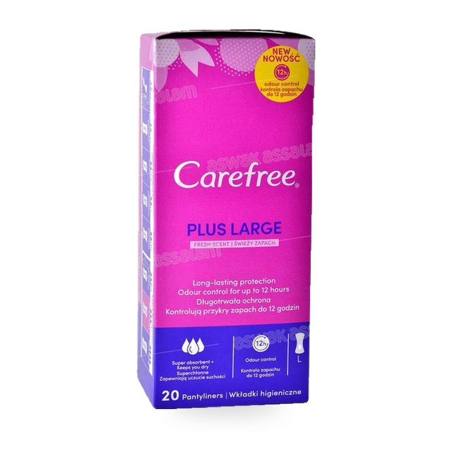 PROTECTION HYGIENIQUE PLUS LARGE 20 UNITES CAREFRE