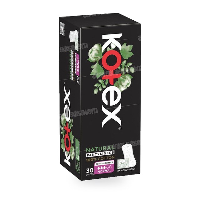 PROTEGE SLIP NORMAL 100% COTON EMBALLE 30 UNITES KOTEX