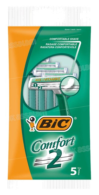 RASOIR 2 LAMES ALOE VERA ET VITAMINES 5 UNITES COMFORT BIC