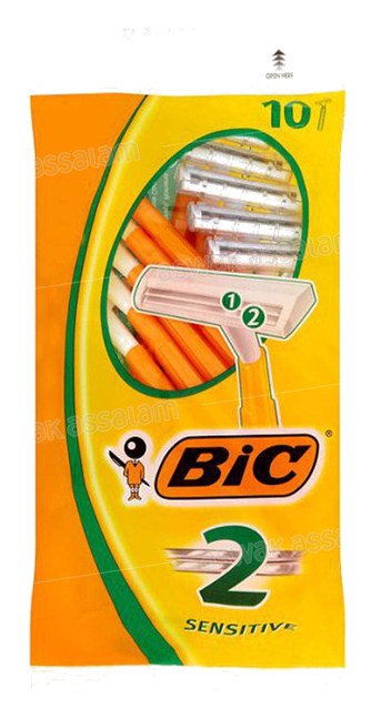 RASOIR 2 LAMES SENSITIVE 10 UNITES BIC