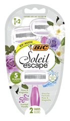 RASOIR 5 LAMES SOLEIL ESCAPE ROSE ET MAGNOLIA 2 UNITES BIC