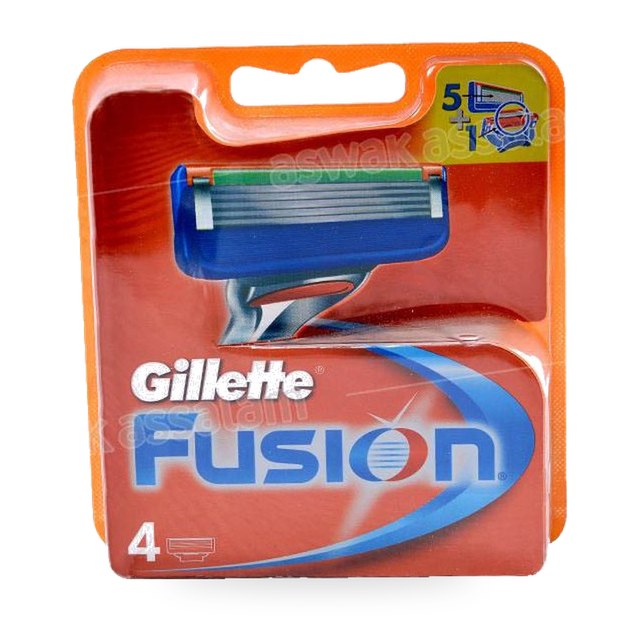 RECHARGES LAMES DE RASOIR FUSION 4 UNITES GILLETTE