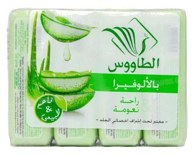 SAVON A LALOE VERA 125G*4 TAOUS