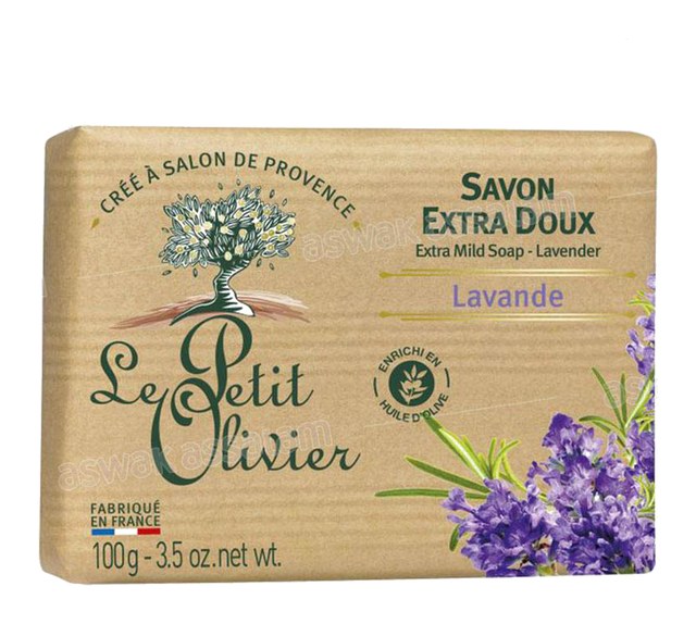 SAVON EXTRA DOUX LAVANDE 100G LE PETIT OLIVIER