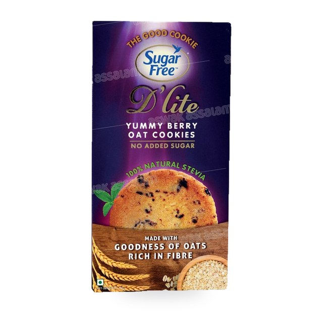 COOKIES A L’AVOINE SANS SUCRE YUMMY BERRY 150G D’LITE