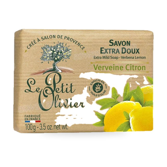 SAVON EXTRA DOUX VERVEINE CITRON 100G LE PETIT OLIVIER