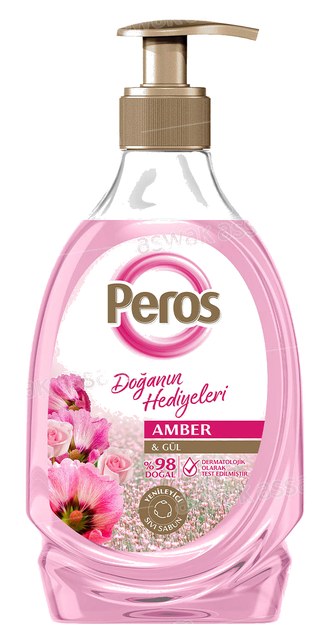 SAVON LIQUIDE A LA ROSE ET AMBRE 400ML PEROS