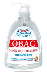 SAVON LIQUIDE ANTIBACTERIEN POUR MAINS 500ML OBAC