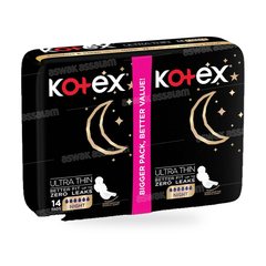 SERVIETTES HYGIENIQUES NIGHT TIME 14 UNITES VALUE PACK KOTEX