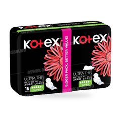 SERVIETTES HYGIENIQUES ULTRA FINES 16 UNITES VALUE PACK KOTEX
