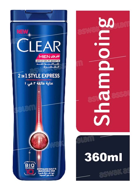 SHAMPOOING 2 EN 1 STYLE EXPRESS 360ML CLEAR