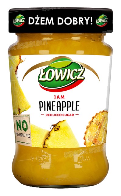 CONFITURE ANANAS SUCRE REDUIT 280G LOWICZ