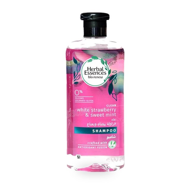 SHAMPOOING BIO FRAISE BLANCHE ET MENTHE DOUCE 400ML HERBAL ESSENCES