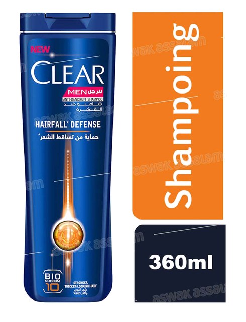 SHAMPOOING HAIRFALL DEFENSE 360ML CLEAR