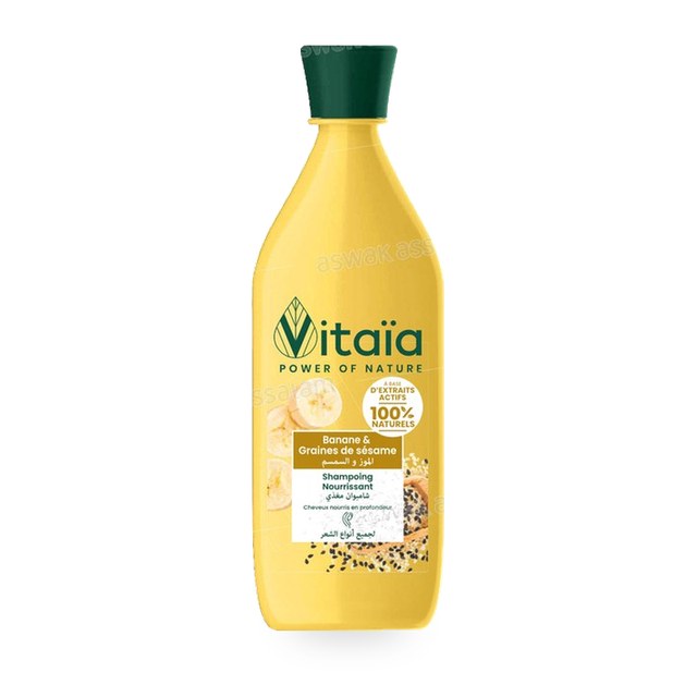 SHAMPOOING NOURISSANT BANANE ET GRAINES DE SESAME 380ML VITAIA