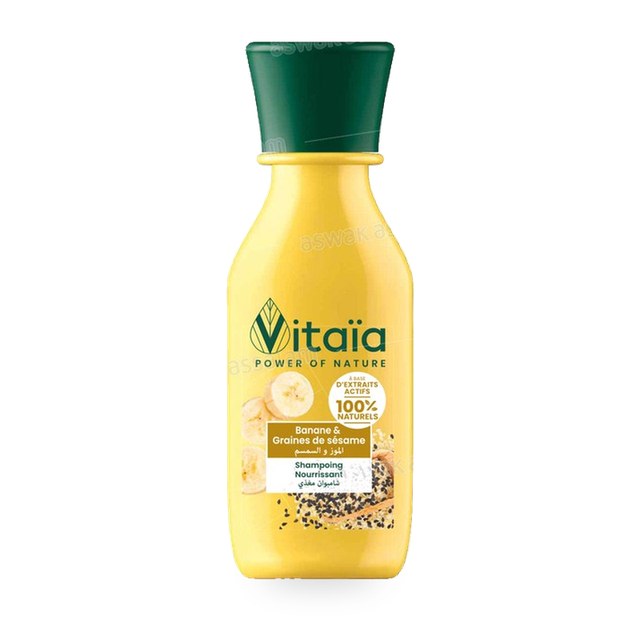 SHAMPOOING NOURISSANT BANANE ET GRAINES DE SESAME 90ML VITAIA