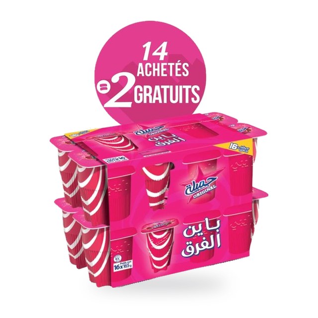 Pack de 16 pots Raïbi Jamila 165g – DANONE