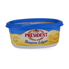 BEURRE LEGER DOUX 250G PRESIDENT