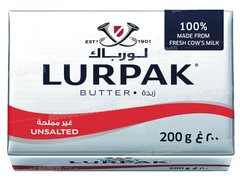 BEURRE PLAQUETTE 200G LURPAK