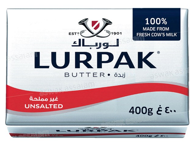 BEURRE PLAQUETTE 400G LURPAK