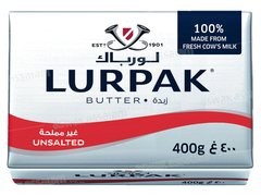 BEURRE PLAQUETTE 400G LURPAK