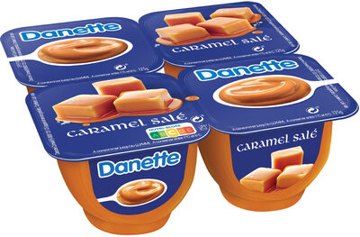 CREME DESSERT DANETTE CARAMEL 12*80G PACK DANONE