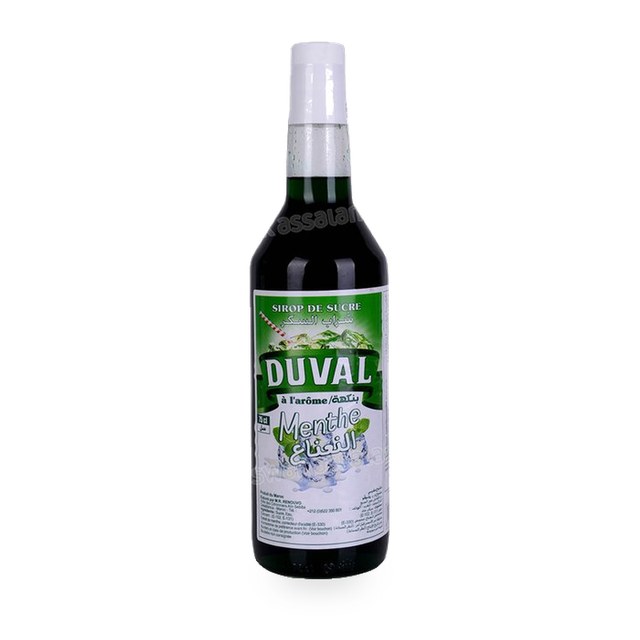 SIROP DE SUCRE AROME MENTHE 75CL DUVAL