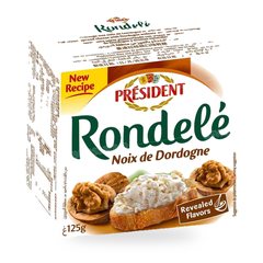 FROMAGE A TARTINER NOIX 125G RONDELE PRESIDENT