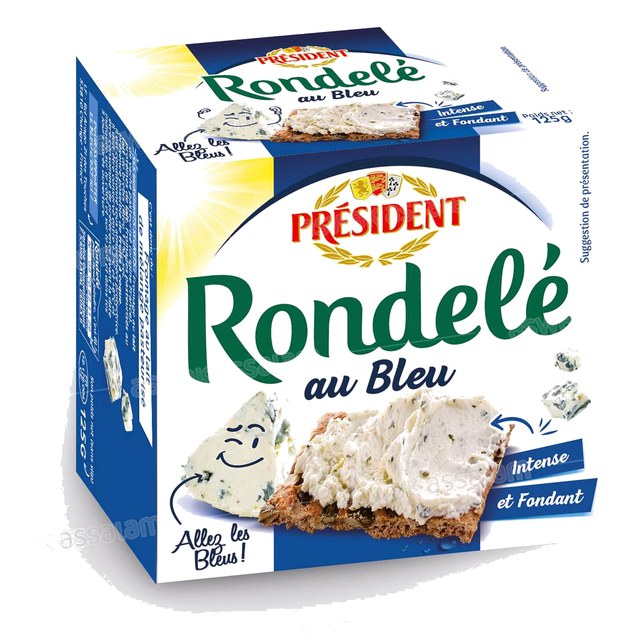 FROMAGE AU BLEU 125G RONDELE PRESIDENT