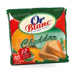 FROMAGE CHEDDAR EN TRANCHES 200G OR BLANC