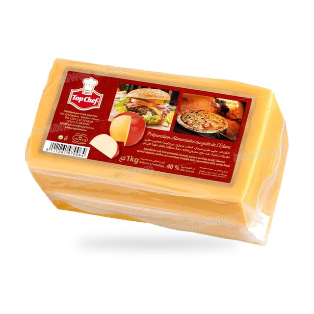FROMAGE EDAM BLOC 1KG TOP CHEF