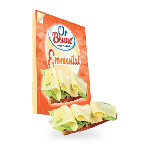 FROMAGE EMMENTAL EN TRANCHES 100G OR BLANC