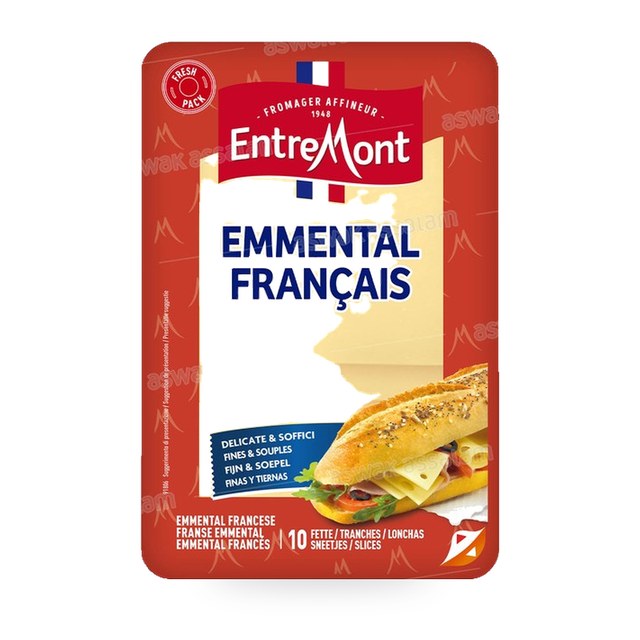 FROMAGE EMMENTAL FRANCAIS 10 TRANCHES 150G ENTREMONT