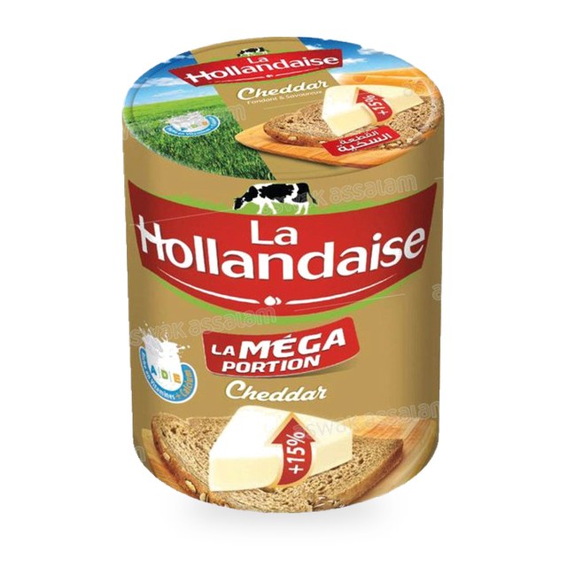 FROMAGE FONDU CHEDDAR 64 PORTIONS LA HOLLANDAISE