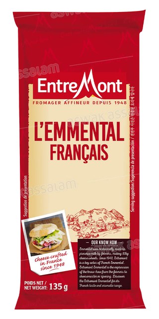 FROMAGE L’EMMENTAL FRANCAIS 135G ENTREMONT