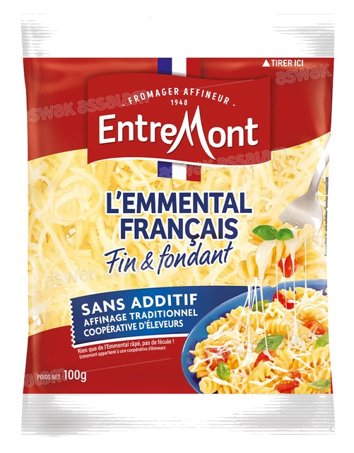 FROMAGE L’EMMENTAL FRANCAIS RAPE 100G ENTREMONT