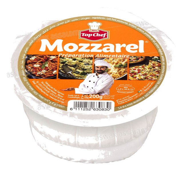 FROMAGE MOZZARELLA BLOC 200G MOZZAREL TOP CHEF