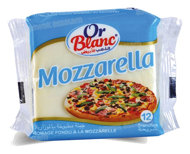 FROMAGE MOZZARELLA EN TRANCHES 200G OR BLANC