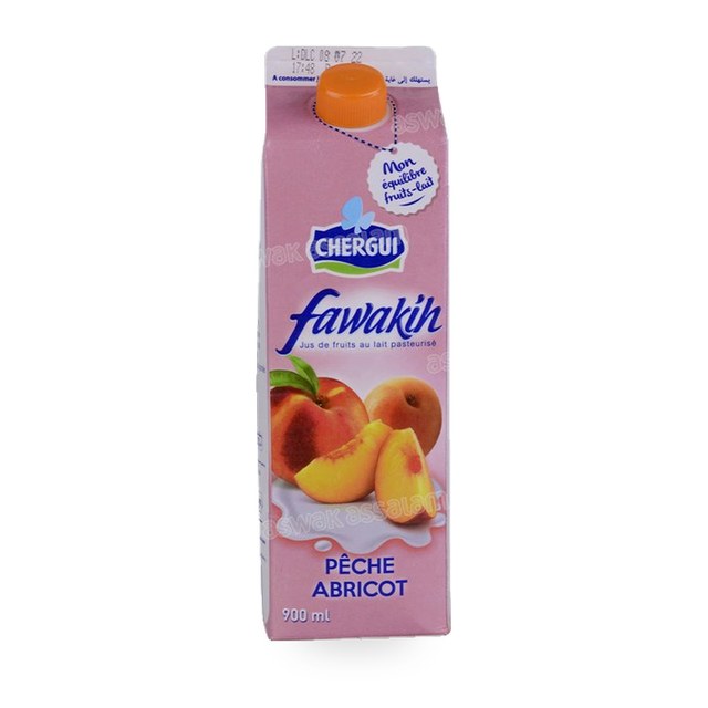 JUS FAWAKIH PECHE/ABRICOT 900ML CHERGUI