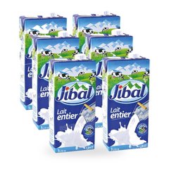 LAIT UHT ENTIER 6*1L PACK JIBAL