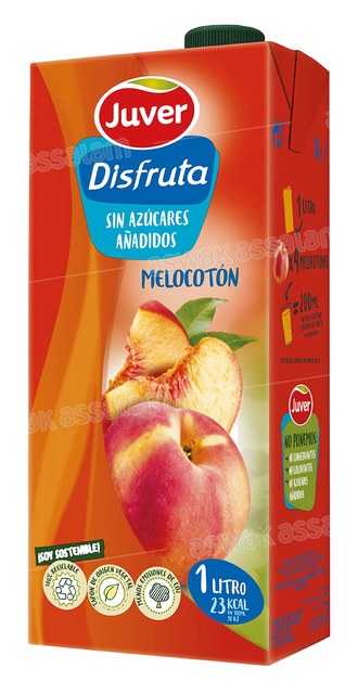 NECTAR PECHE SANS SUCRE 1L JUVER DISFRUTA