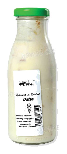 YAOURT A BOIRE DATTE 250G LA FERME DE BOUSKOU