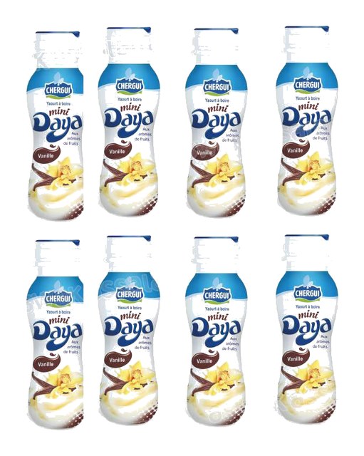 YAOURT A BOIRE MINI DAYA VANILLE PACK DE 8*180G CHERGUI